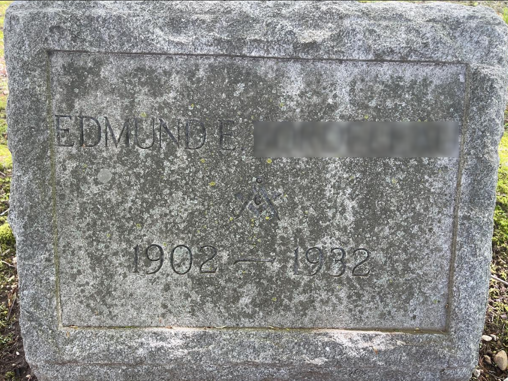 Monument Cleaning and Restoration Service: Single Slant Headstone