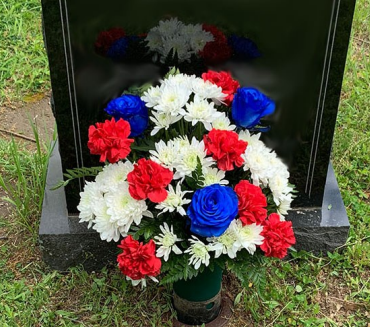 Gravesite Flowers ~ Willowbrook Cemetery, Westport CT.