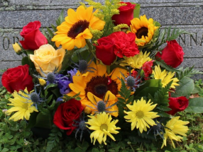 Gravesite Flowers ~ Willowbrook Cemetery, Westport CT.