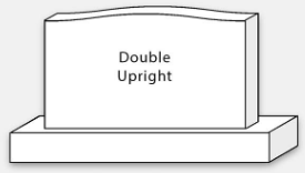 Monument Cleaning and Restoration Service: Double Upright Headstone