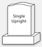 Monument Cleaning and Restoration Service: Single Upright Headstone